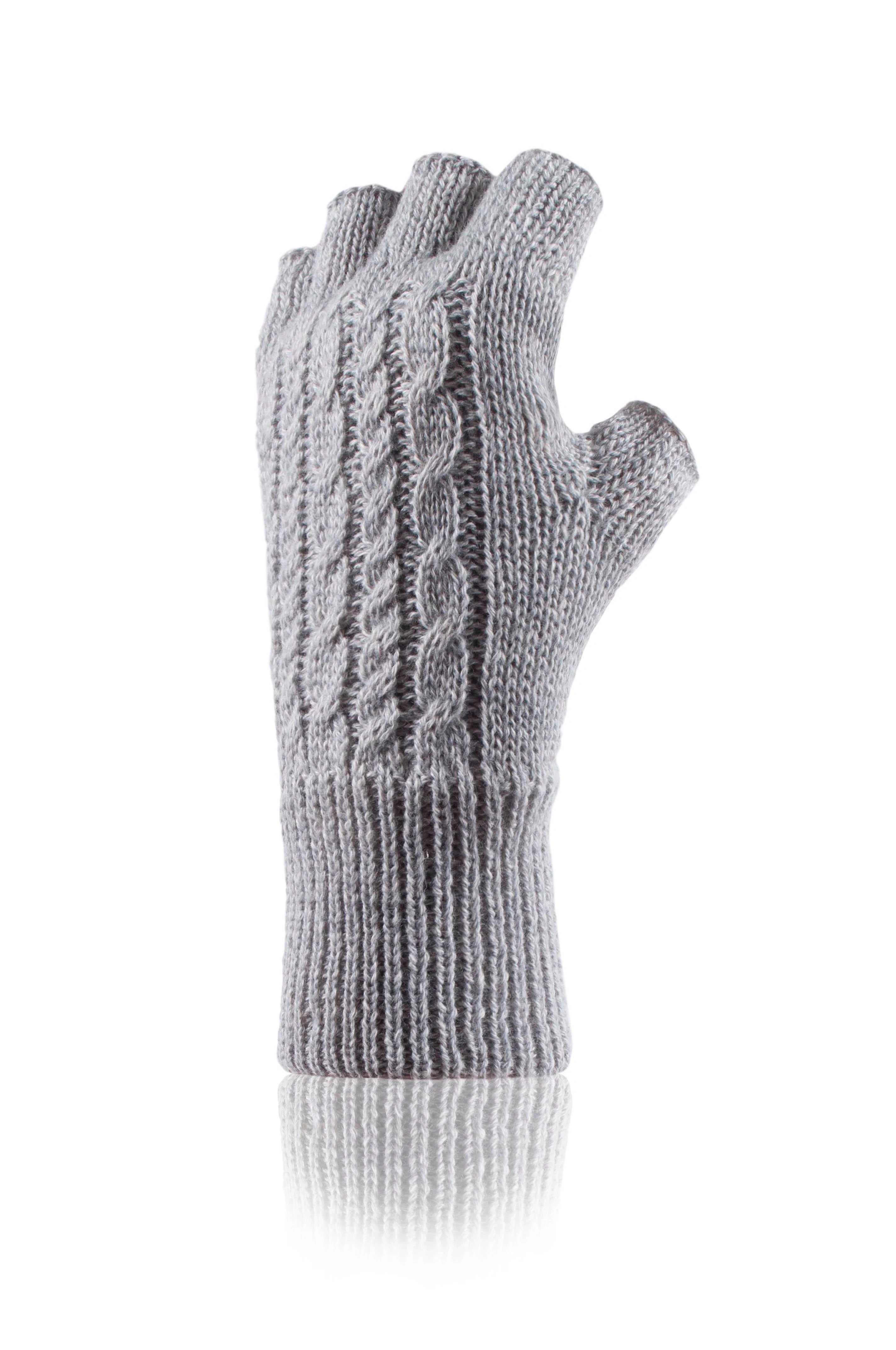 Cozy Cable Knit Gloves for Women Stylish Fingerless Warmth